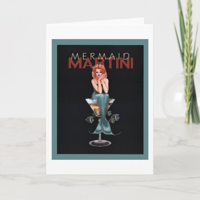 Mermaid Martini Card (Front)