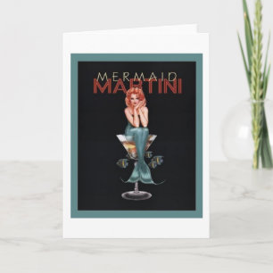 Mermaid Martini Card