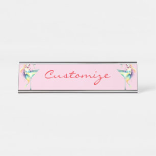 Mermaid Martini Girl Thunder_Cove Desk Name Plate