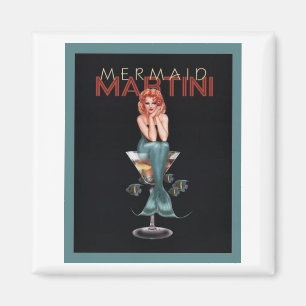 Mermaid Martini Magnet
