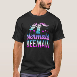 Mermaid Meemaw Funny Grandma Gifts For Mothers Day T-Shirt
