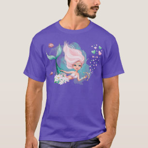 Mermaid Mermaid Valentine cute pink hair mermaid s T-Shirt