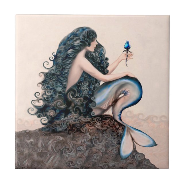 Mermaid Mermaids Fantasy Myth Tile (Front)