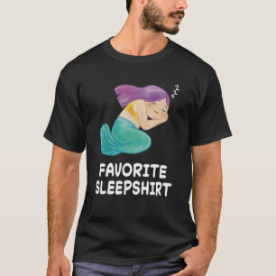 Mermaid Mermaids Nap Sleeping Sleep Pajama Pyjamas T-Shirt