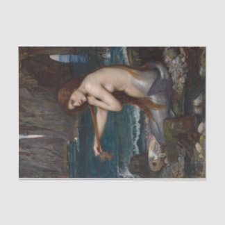 Mermaid / Mermaids Vintage Antique Decoupage Tissue Paper