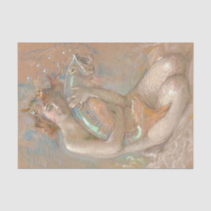 Mermaid / Mermaids Vintage Antique Decoupage Tissue Paper