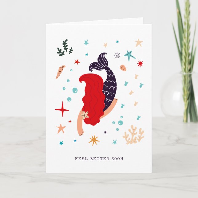 Mermaid Message | Blank Card (Front)