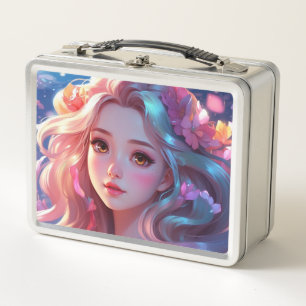 Mermaid metal lunch box