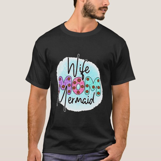 Mermaid Mom Mermaid T-Shirt (Front)