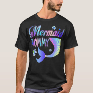 Mermaid Mommy Funny Mermaid Mom Matching Party  T-Shirt