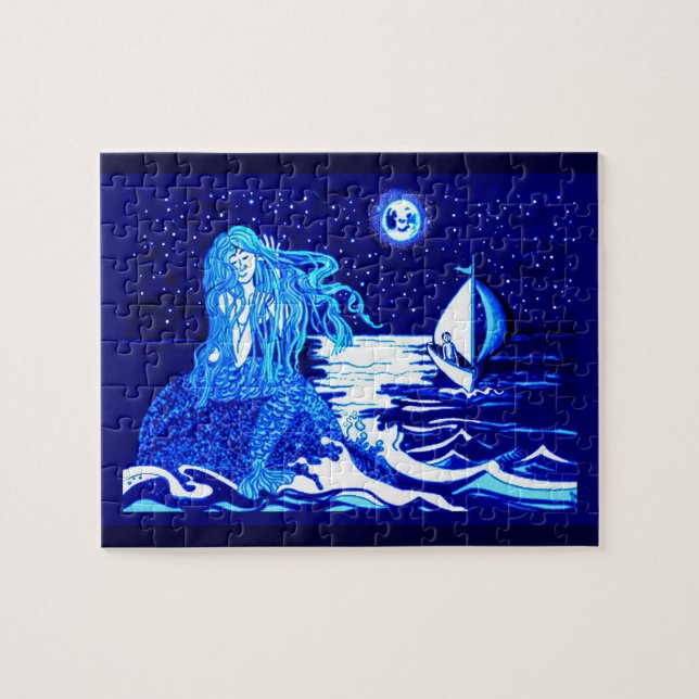 Mermaid moon jigsaw puzzle (Horizontal)