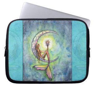 Mermaid Moon Mystical Fantasy Laptop Sleeve