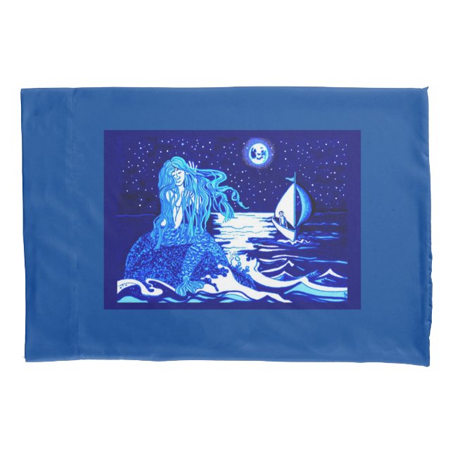 Mermaid moon pillowcase (Front)