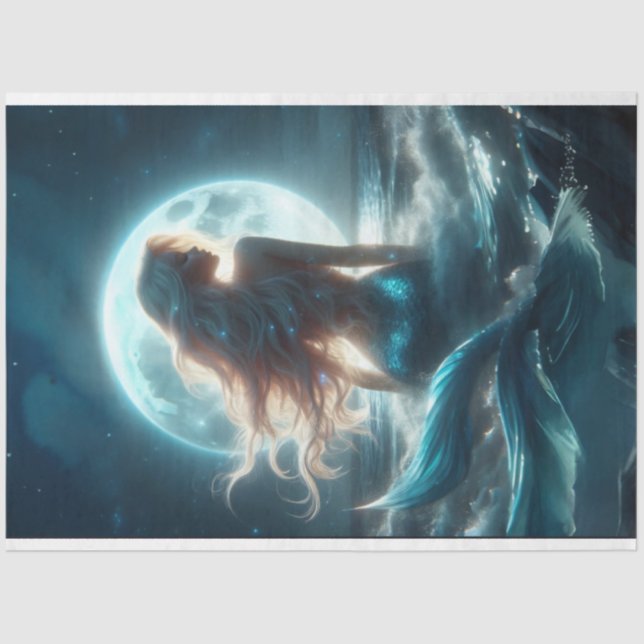Mermaid Moon Tissue Paper (Front)