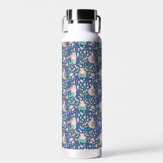 Mermaid Mother Daughter Bonding Ocean Dark Version Water Bottle