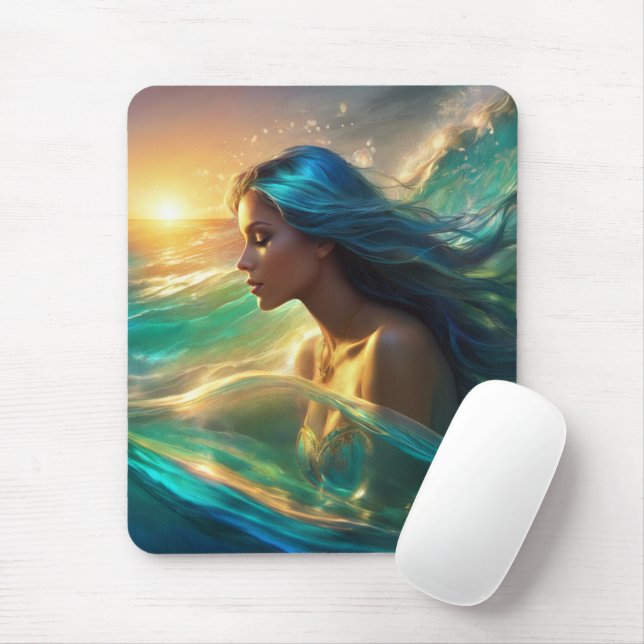 Mermaid Mousepad (With Mouse)
