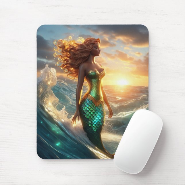 Mermaid Mousepad (With Mouse)