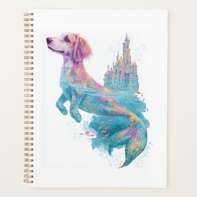 Mermaid Mutt � Underwater Fantasy Dog Planner (Front)