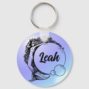  Mermaid Name Custom Keychain - Leah