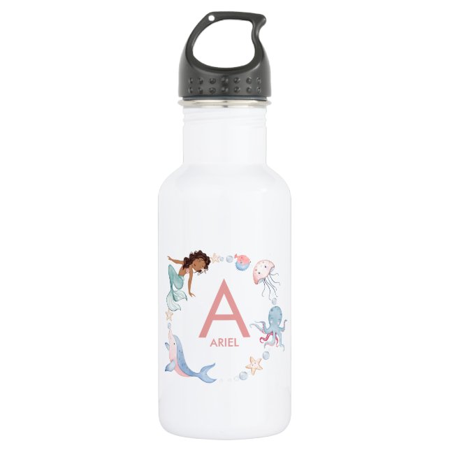 Mermaid Name Water Bottle (Front)