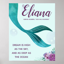 MERMAID NURSERY PRINT