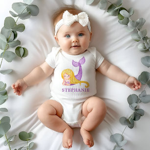 Mermaid Ocean Baby Shower Baby Bodysuit