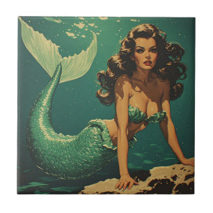 Mermaid of the Deep Ceramic Tile