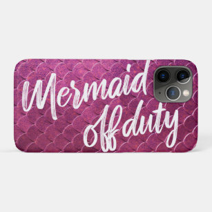 Mermaid Off Duty Aubergine Purple Fish Scales Tail Case-Mate iPhone Case
