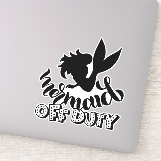 Mermaid Off Duty Funny Beach  (Detail)