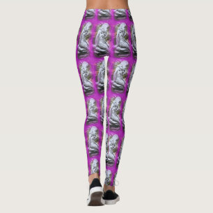 mermaid on a rock leggings