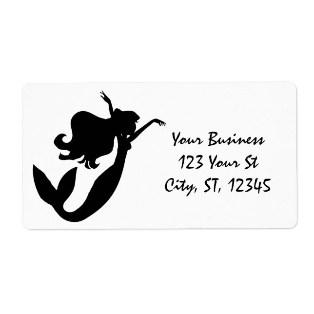 Mermaid on board black/white Thunder_Cove (Front)