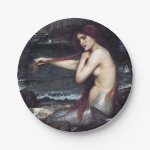Mermaid on the Beach Paper Plate