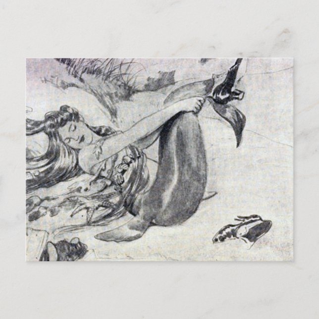 Mermaid on the Beach Postcard (Front)