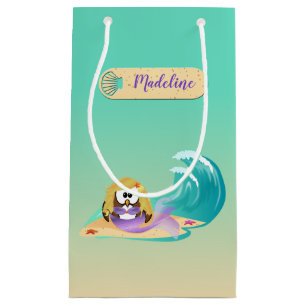 mermaid owl - gift bag