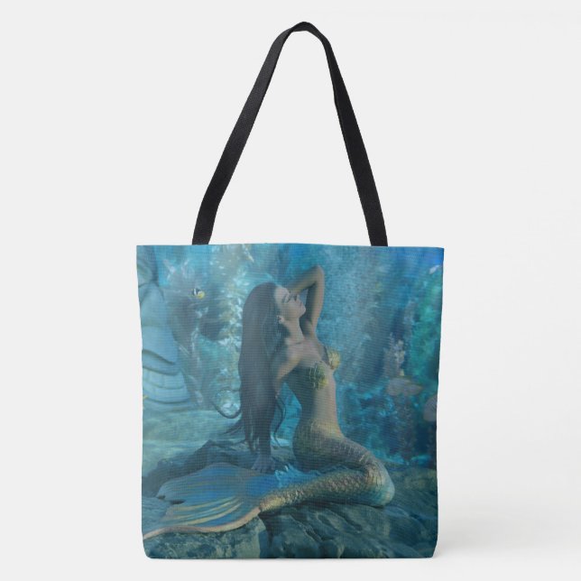 Mermaid Paradise Tote Bag (Front)