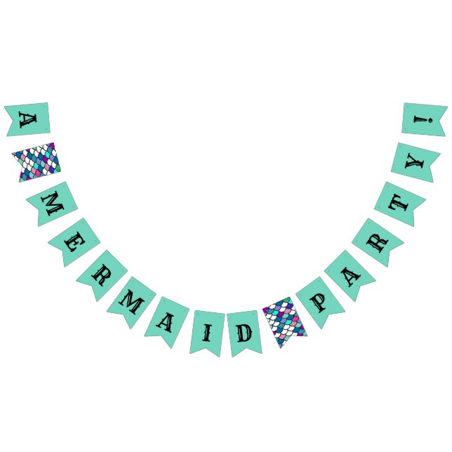 "Mermaid Party"  Bunting (All)
