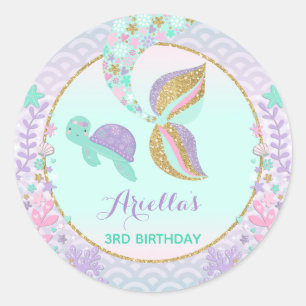 Mermaid Party Favour Tag Under The Sea Favour Tag