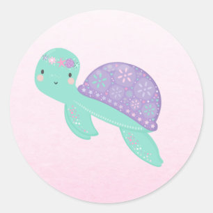 Mermaid Party Favour Tag Under The Sea Sticker