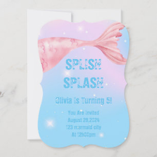 Mermaid Party Invitation for girls