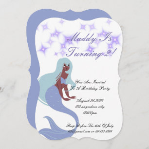Mermaid Party Invitation for girls