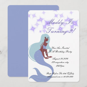 Mermaid Party Invitation for girls