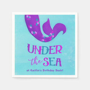 Mermaid Party Napkins "Under the Sea"