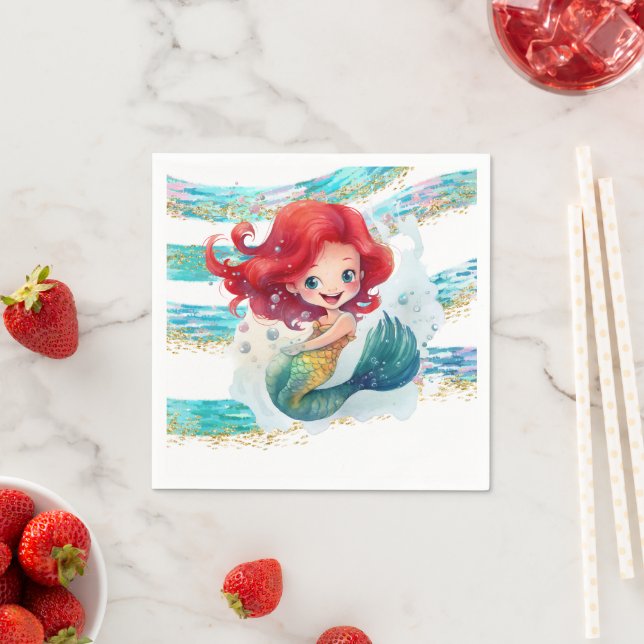 Mermaid Party Paper Napkin (Insitu)