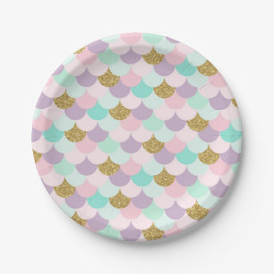 Mermaid Party Paper Plates Under the sea Party