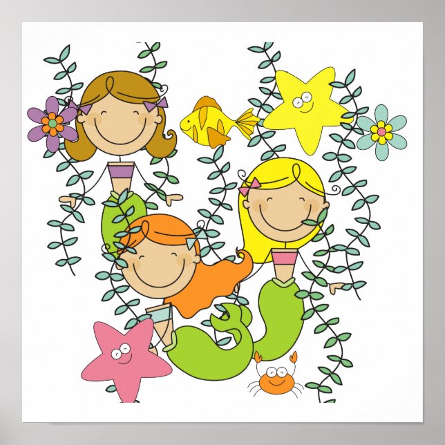 Mermaid Party Poster (Front)