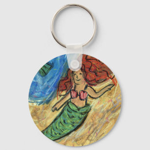 Mermaid Pastel Custom Art Keychains