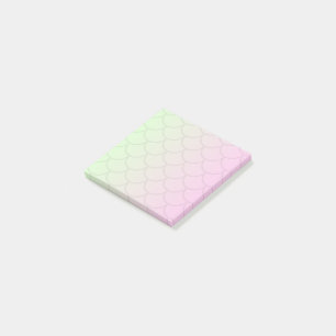 Mermaid Pastel Rainbow Gradient Watercolor Minimal Post-it Notes