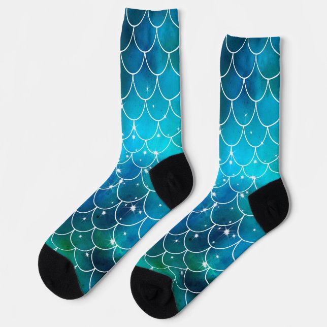 Mermaid Pattern Socks (Left)