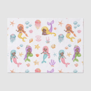 Mermaid Pattern Tissue Paper
