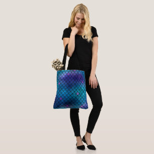 Mermaid Pattern Tote Bag - Customisable Beach Bag